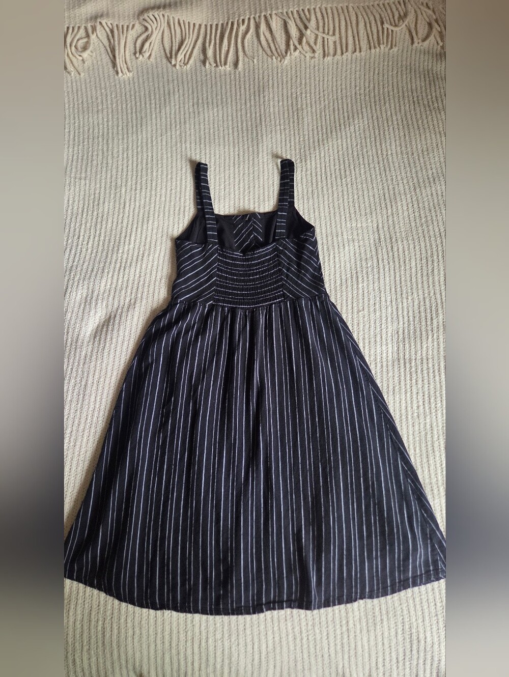 Reitmans Linen Blend Striped Fit & Flare Sundress M - Picture 7 of 13